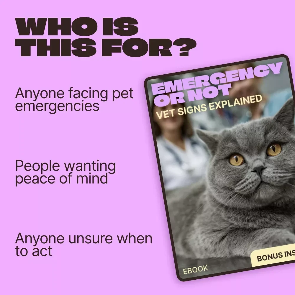 Emergency or Not, Vet Signs Explained – Pet Owner eBook Guide to emergency vs non emergency vet signs, Know When to Rush or Wait