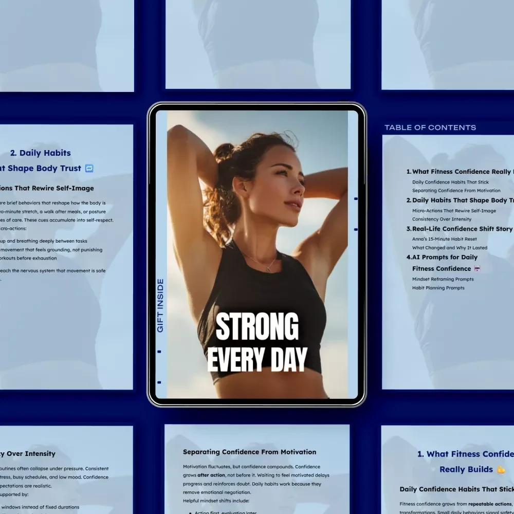 Strong Every Day – Fitness Confidence Guide, Daily Confidence Habits, Body Trust & Consistency Mindset eBook for Women
