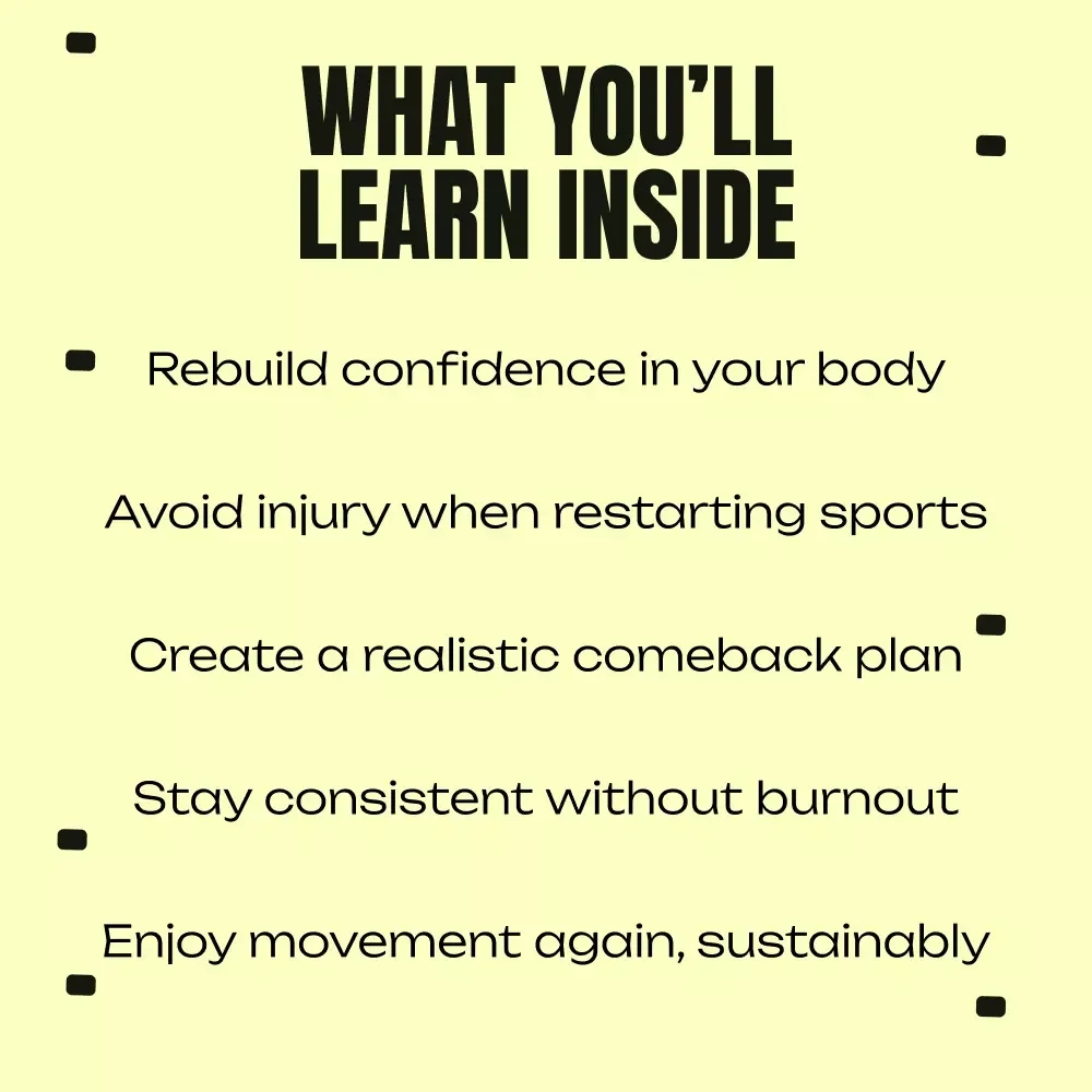 Back in Motion and Loving It Again – A Practical Guide on how to start sports after long break, Gentle Comeback Plan, Injury-Safe Reset, Motivation Without Burnout