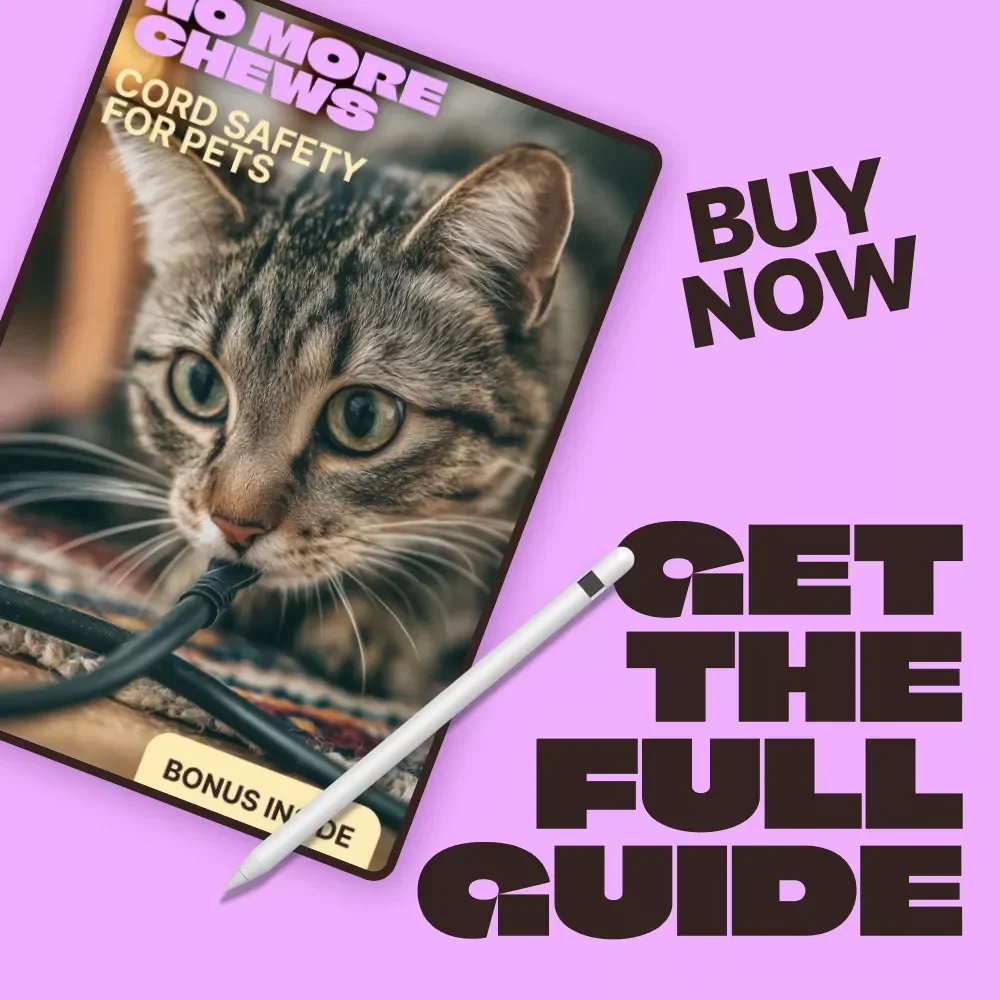 No More Chews: Cord Safety for Pets | Pet-Proof Your Home Guide for Dogs & Cats | Digital Download