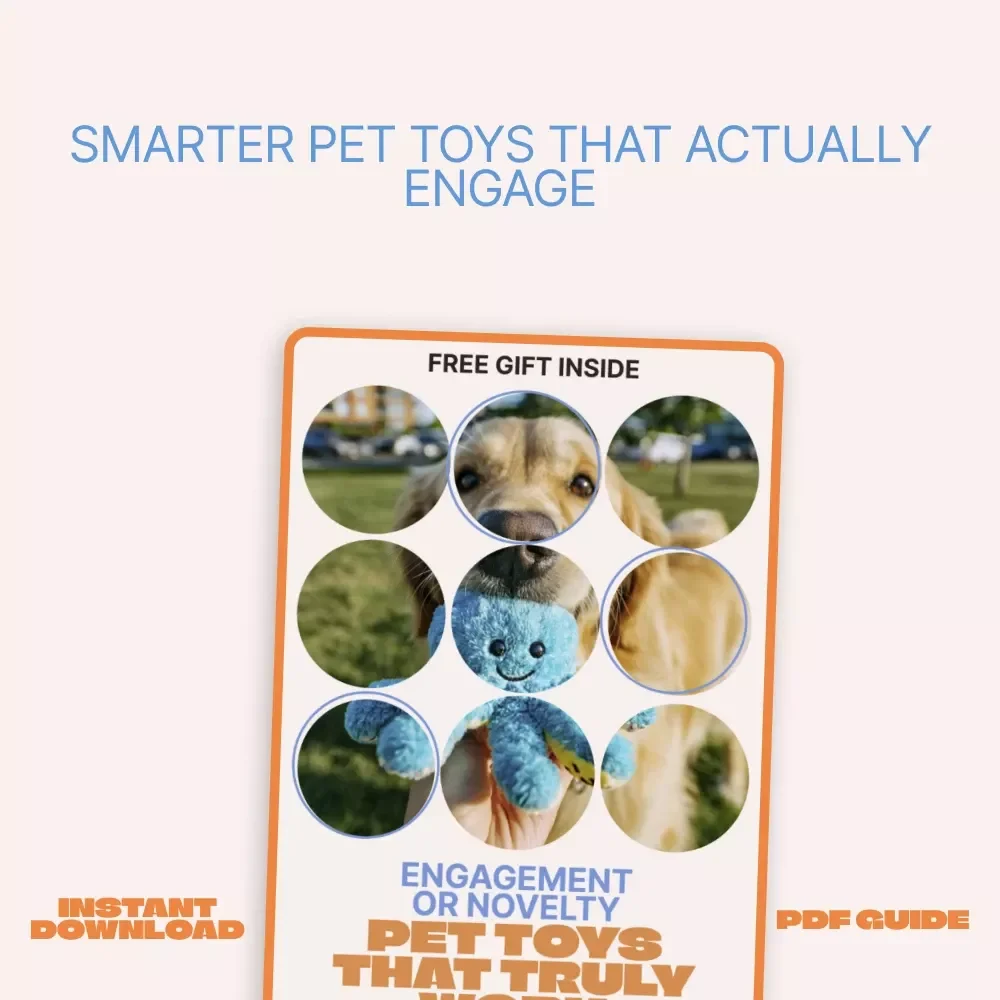 Engagement Or Novelty, Pet Toys That Truly Work – A Smart Guide to engagement vs novelty pet toys for Dogs & Cats | Digital Download