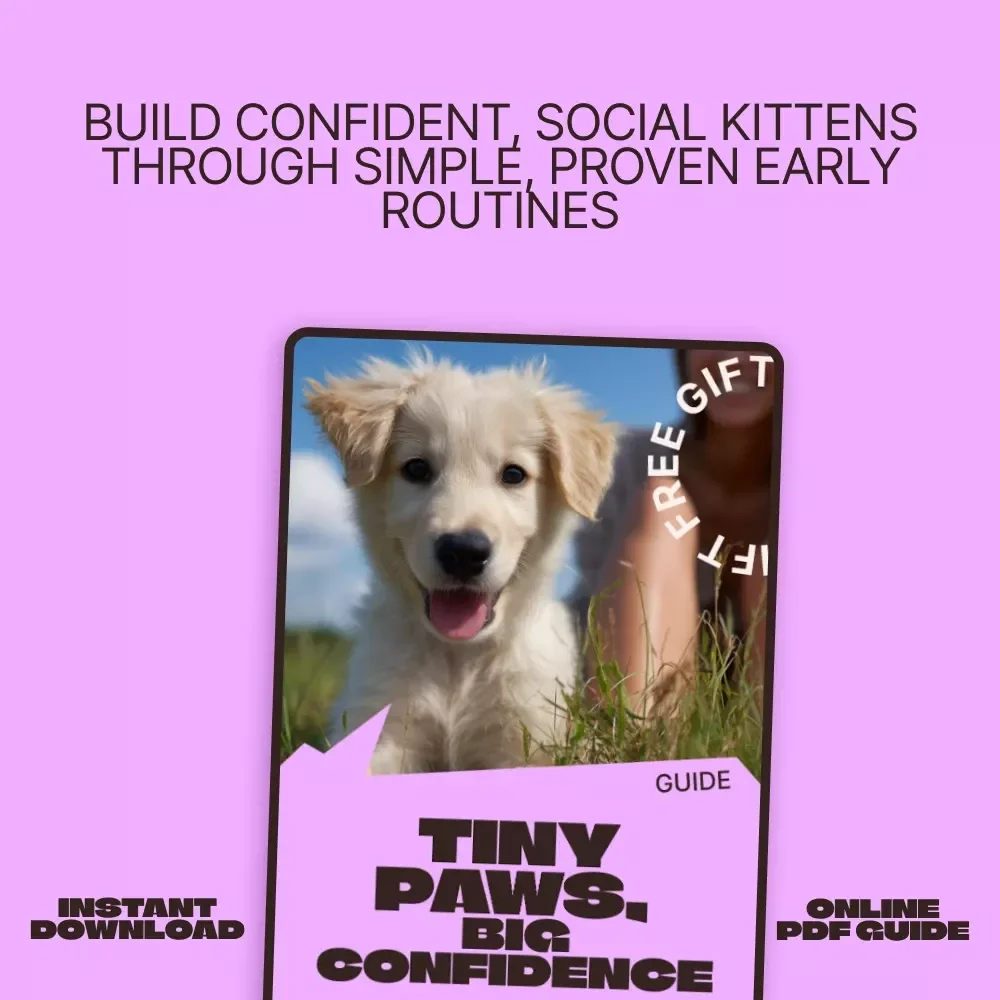 Tiny Paws, Big Confidence – A Practical Guide to Kitten Socialization Tips for Calm, Confident Cats | Digital Download