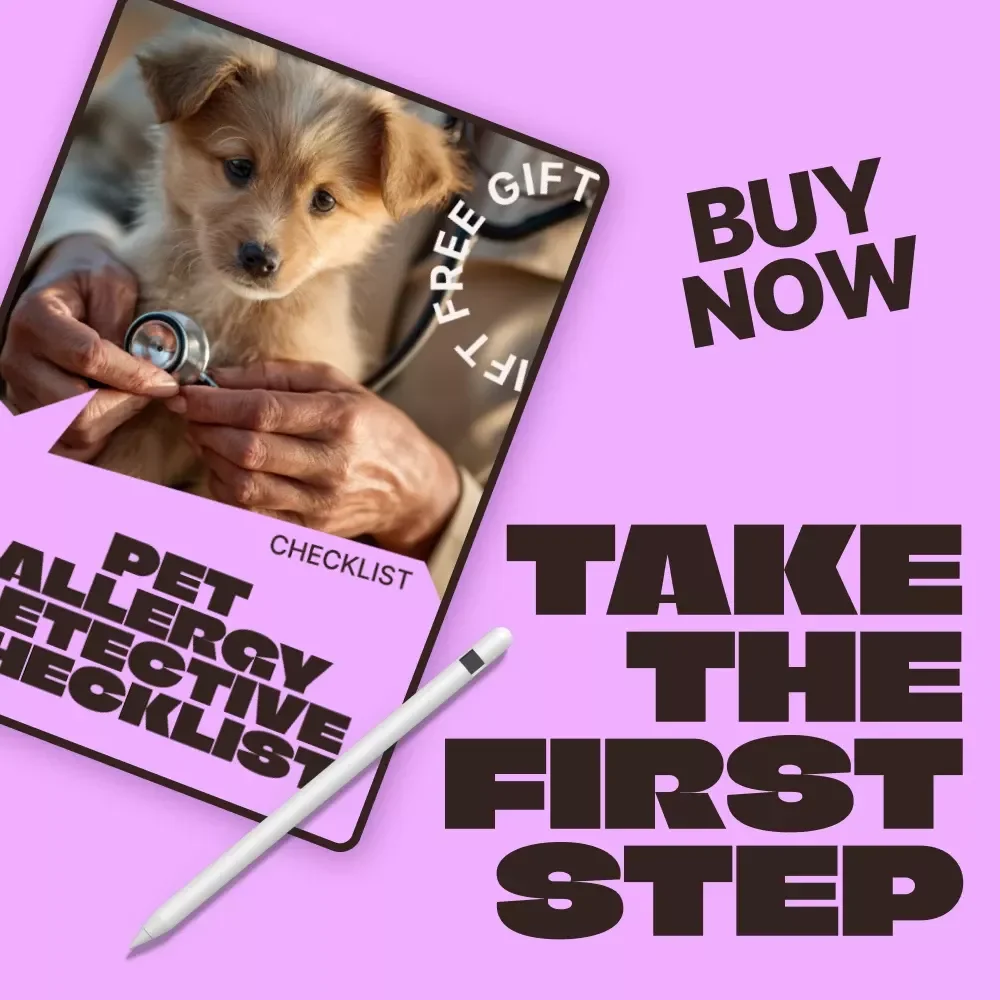 Pet Allergy Detective Checklist – Easy Food Allergies in Pets Signs Tracker, Printable Pet Health Guide for Dogs & Cats, Symptom Log, Vet-Ready Checklist