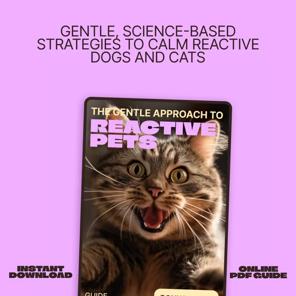 The Gentle Approach to Reactive Pets – Calm Behavior Guide for Stress-Free Training | reactive pets help Digital Download