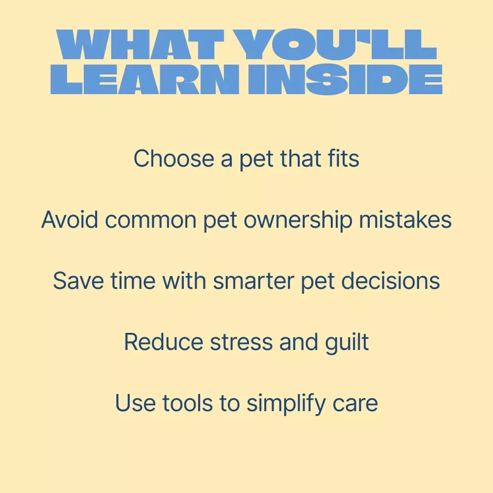 Choosing the Perfect Pet for a Busy Life – Smart Guide to Finding the best pet for busy people | Low-Maintenance Pets, Tools & Real-Life Tips