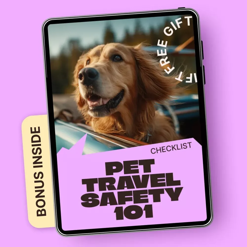 Pet Travel Safety 101: Car Seat Rules Checklist – Digital Pet Car Safety Guide, Pet Seatbelt & Carrier Safety, Dog & Cat Travel Checklist, Instant Download