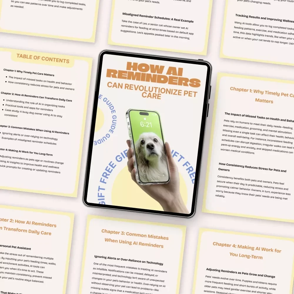How AI Reminders Can Revolutionize Pet Care – Smart Guide for Busy Pet Owners Using ai reminders for pet care tasks