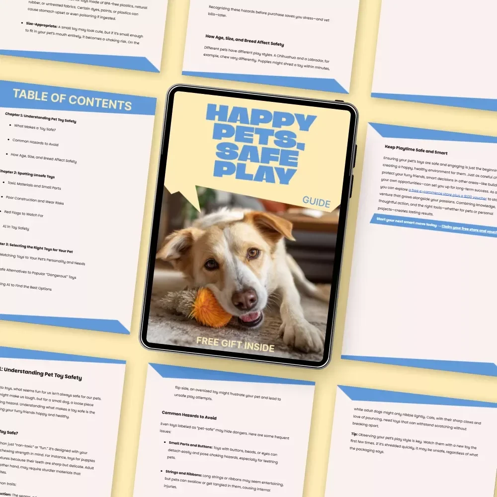 Happy Pets, Safe Play: Toy Essentials – Pet Safety Guide | Safe Toys vs Unsafe Toys Checklist for Smart Pet Owners