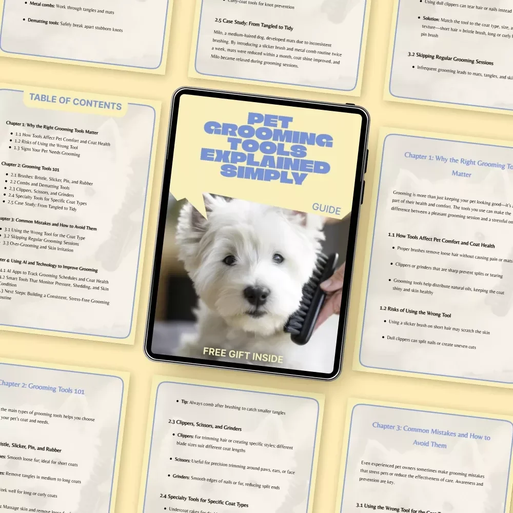 Pet Grooming Tools Explained Simply – Easy-to-Follow Digital Guide for Pet Owners | Grooming Tools Explained Simply for Healthier Coats