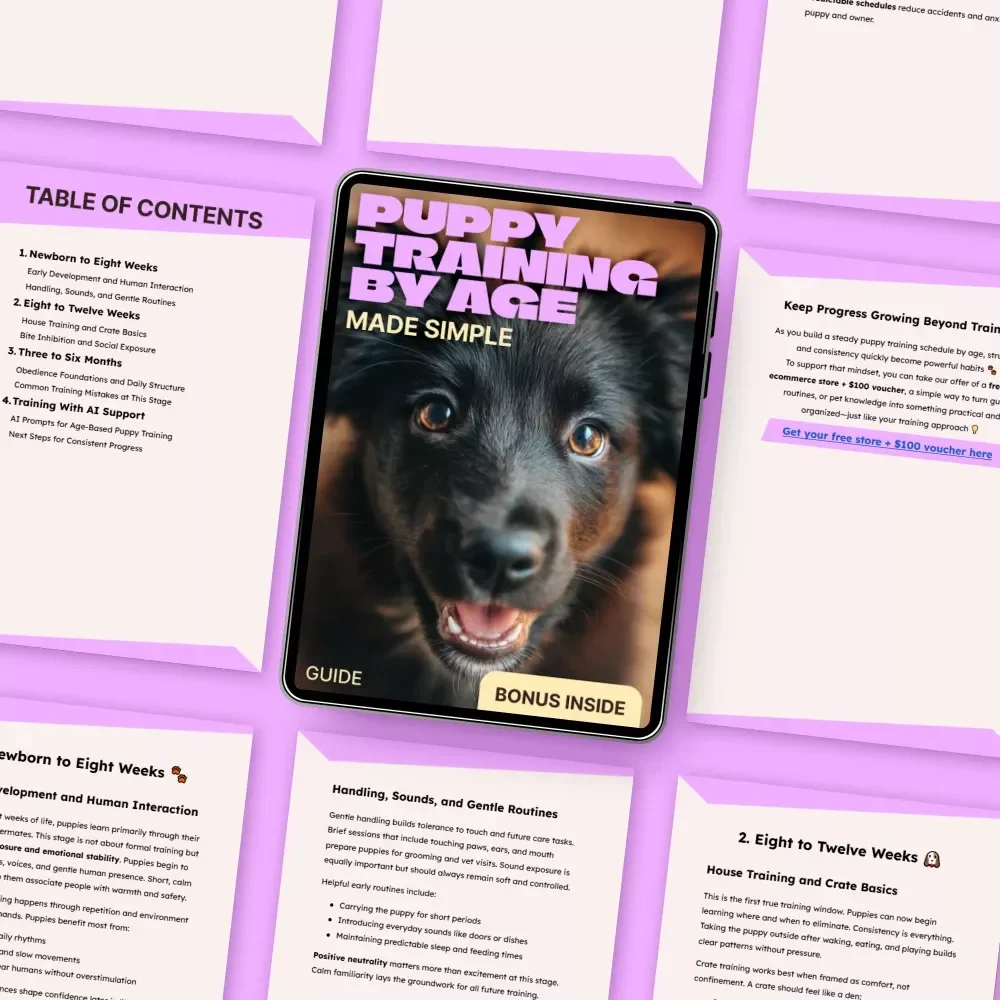 Puppy Training by Age, Made Simple – Easy Step-by-Step Guide for a Puppy Training Schedule by Age | New Puppy Basics, Obedience & Routines