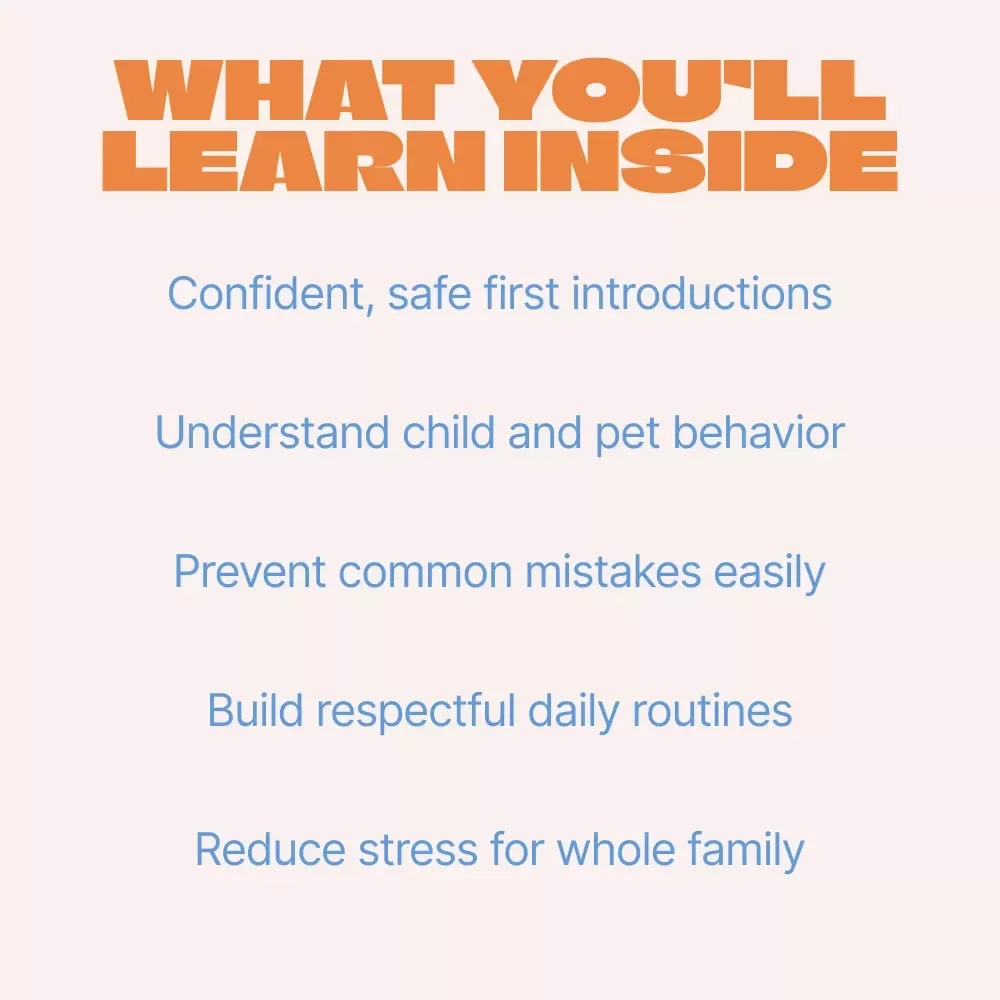 A Parent’s Guide to Introducing Pets and Children Safely | Practical eBook for Introducing Pets to Children with Confidence, Calm, and Care