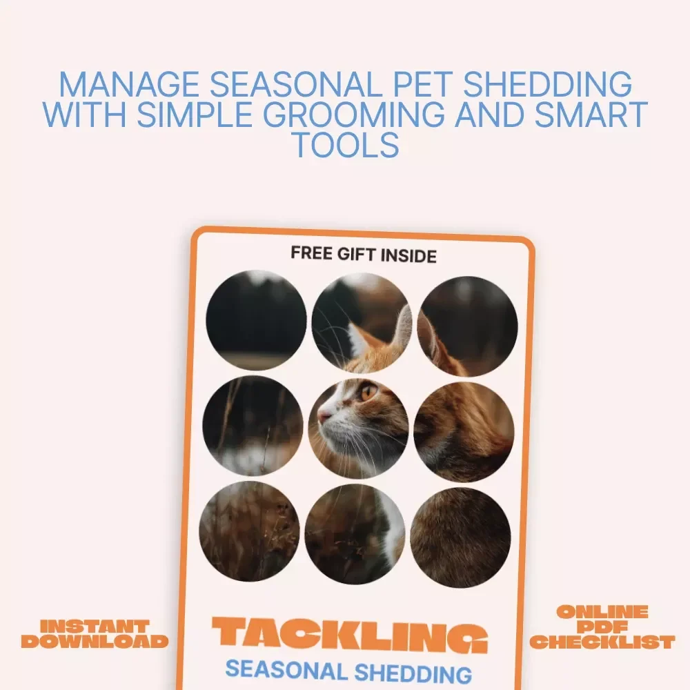 Tackling Seasonal Shedding | Easy Pet Care Checklist with Seasonal Shedding Tips | Printable & Digital Download