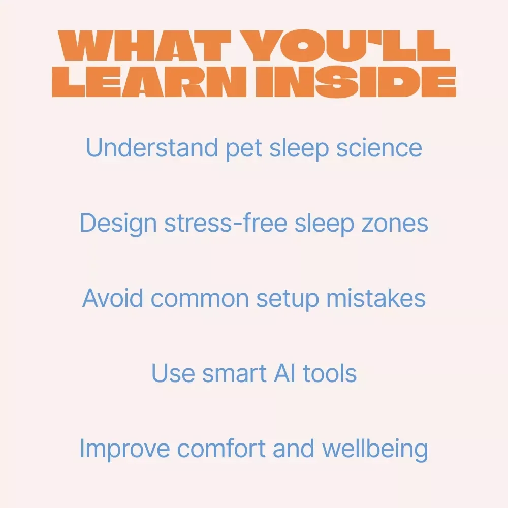 Paws & Pillows: Cozy Pet Sleep Spaces – Complete Guide for Pet Sleeping Area Setup, Comfort, Enrichment & Smart Home Tips (Digital Download)