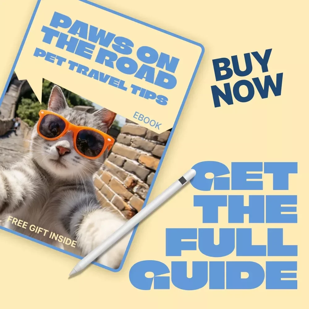 Paws on the Road: Pet Travel Tips – Ultimate Pet Travel Guide, Road Trip With Pets eBook, Digital Download for Stress-Free Adventures