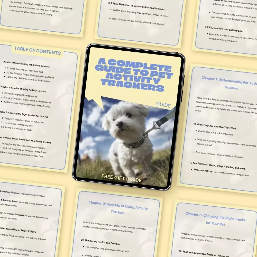 A Complete Guide to Pet Activity Trackers | Digital Guide for Choosing & Using a Pet Activity Tracker