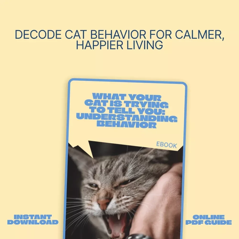 What Your Cat is Trying to Tell You: Understanding Behavior | Cat Behavior Meaning Guide | Digital eBook for Cat Owners