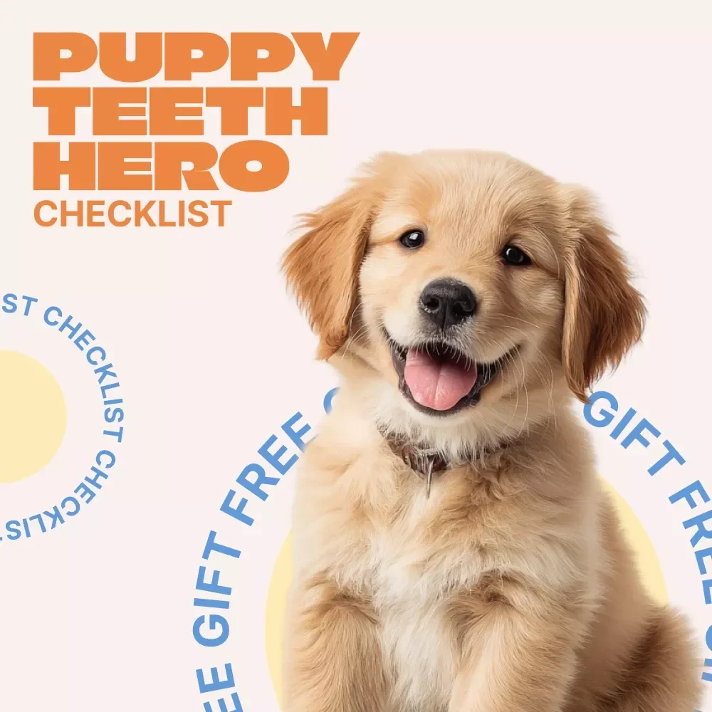 Puppy Teeth Hero – Puppy Teething Timeline Checklist for New Puppy Owners | Printable Digital Download