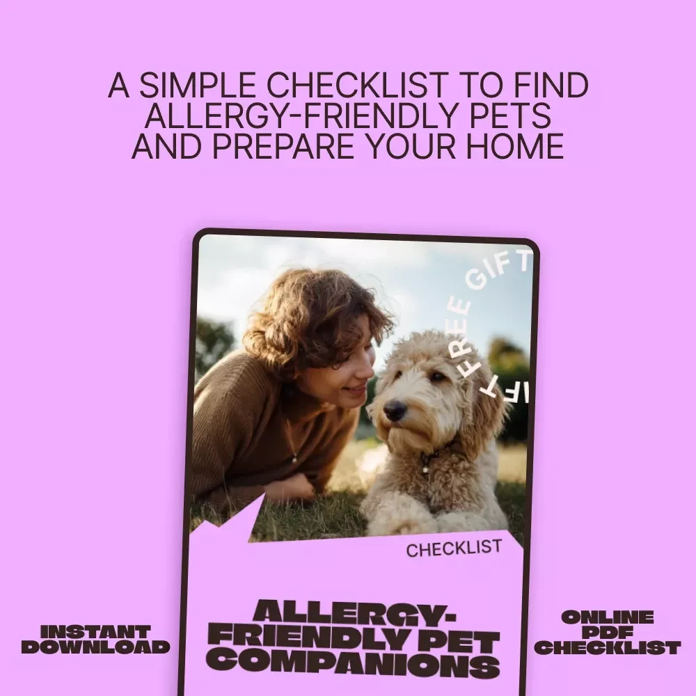 Allergy-Friendly Pet Companions – Easy Digital Checklist for Finding the best pets for allergies | Smart Pet Choice Guide