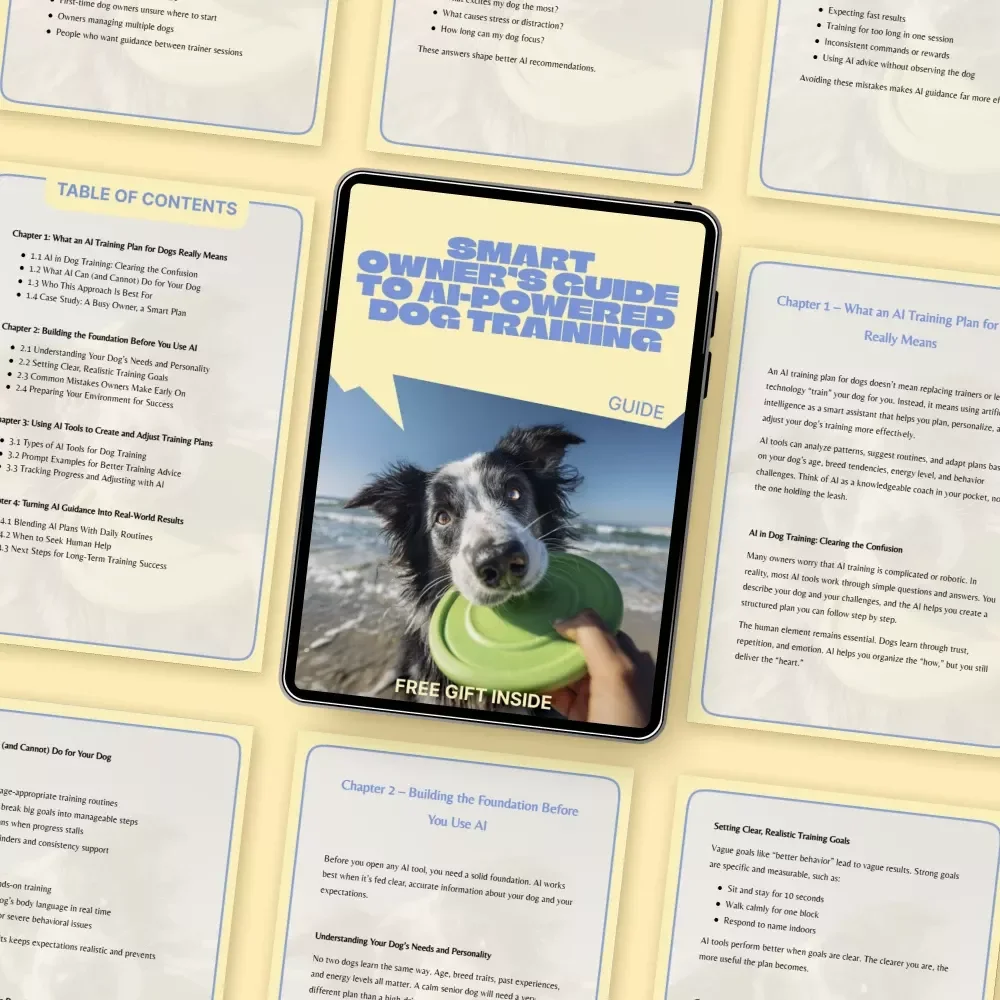 Smart Owner’s Guide to AI-Powered Dog Training – Practical ai training plan for dogs for Busy Pet Parents, Digital Guide Download