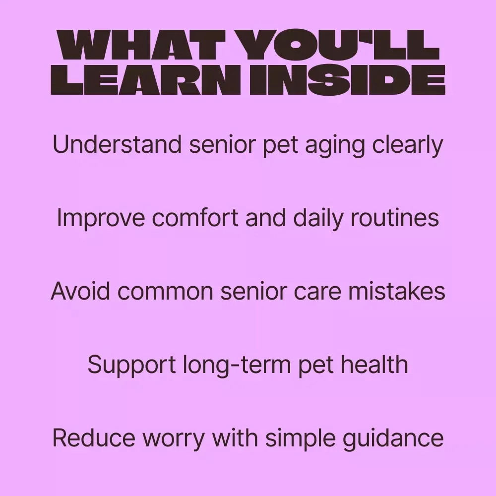 Golden Years, Gentle Care – Senior Pet Care Basics eBook for Aging Dogs and Cats | Loving Guide for Comfort, Health, and Daily Support