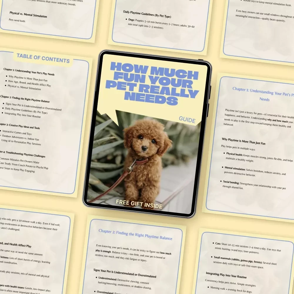 How Much Fun Your Pet Really Needs – Practical Guide to how much playtime pets need, Daily Play Balance, Interactive Ideas & Smarter Pet Enrichment
