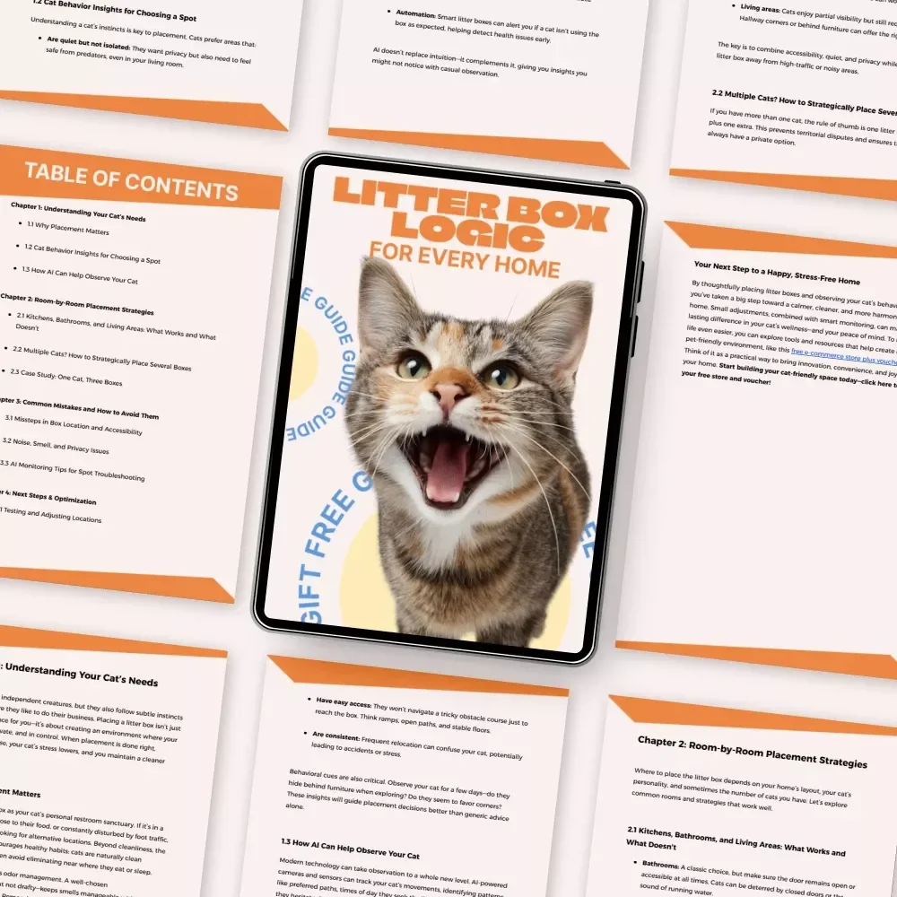 Litter Box Logic for Every Home – Smart Cat Care Guide with Litter Box Placement Tips, Room-by-Room Strategies & AI-Powered Planning
