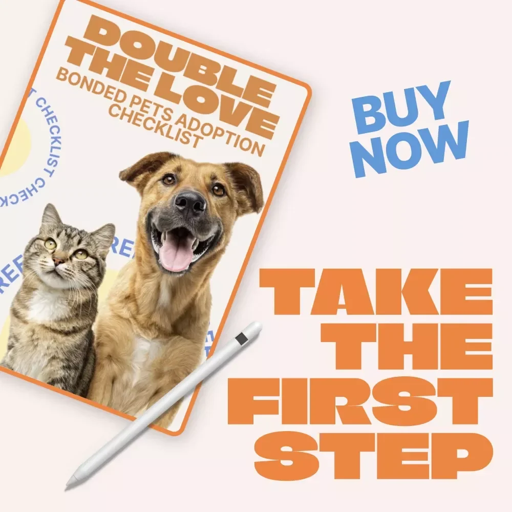 Double the Love: Bonded Pets Adoption Checklist | Essential Guide for Adopting Bonded Pets Together | Printable Digital Download