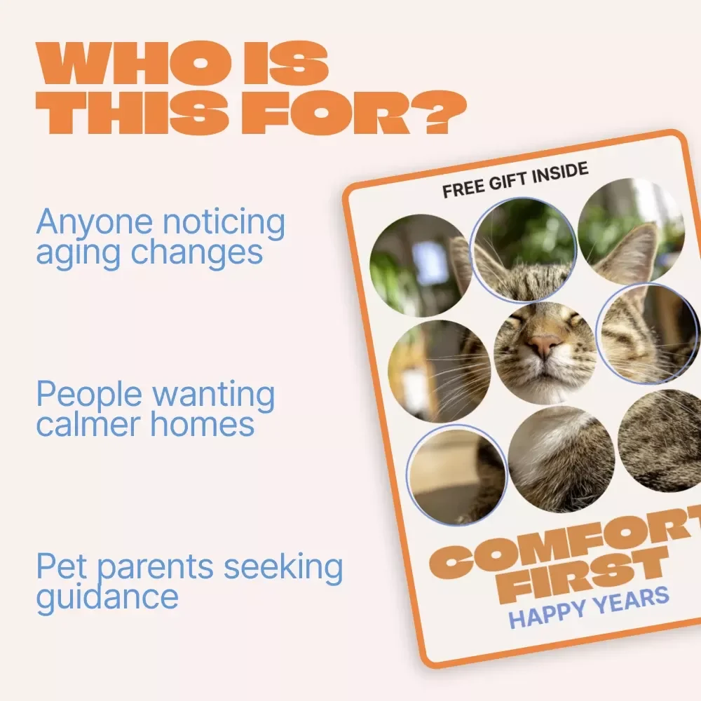 Comfort First, Happy Years – A Practical eBook Guide with Comfort Tips for Senior Pets, Creating Cozy Homes, Gentle Routines, and Happier Golden Years