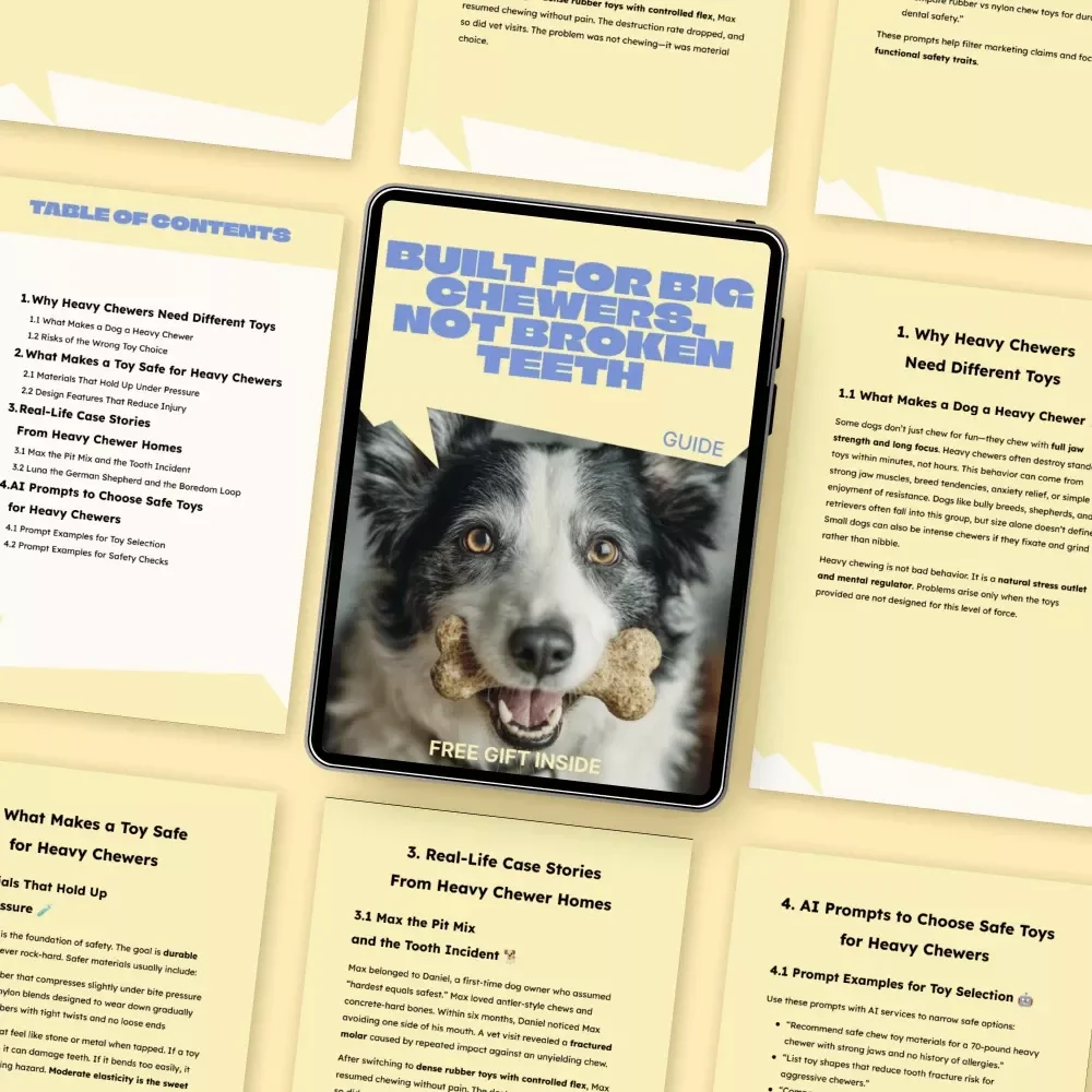 Built for Big Chewers, Not Broken Teeth – Practical Guide to Safe Toys for Heavy Chewers, Smart Toy Selection, and Injury Prevention for Power Chewing Dogs