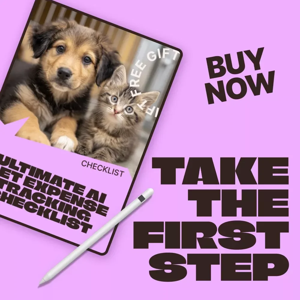 Ultimate AI Pet Expense Tracking Checklist | Smart Digital Pet Budget Planner | Easy ai pet expense tracking for Pet Owners