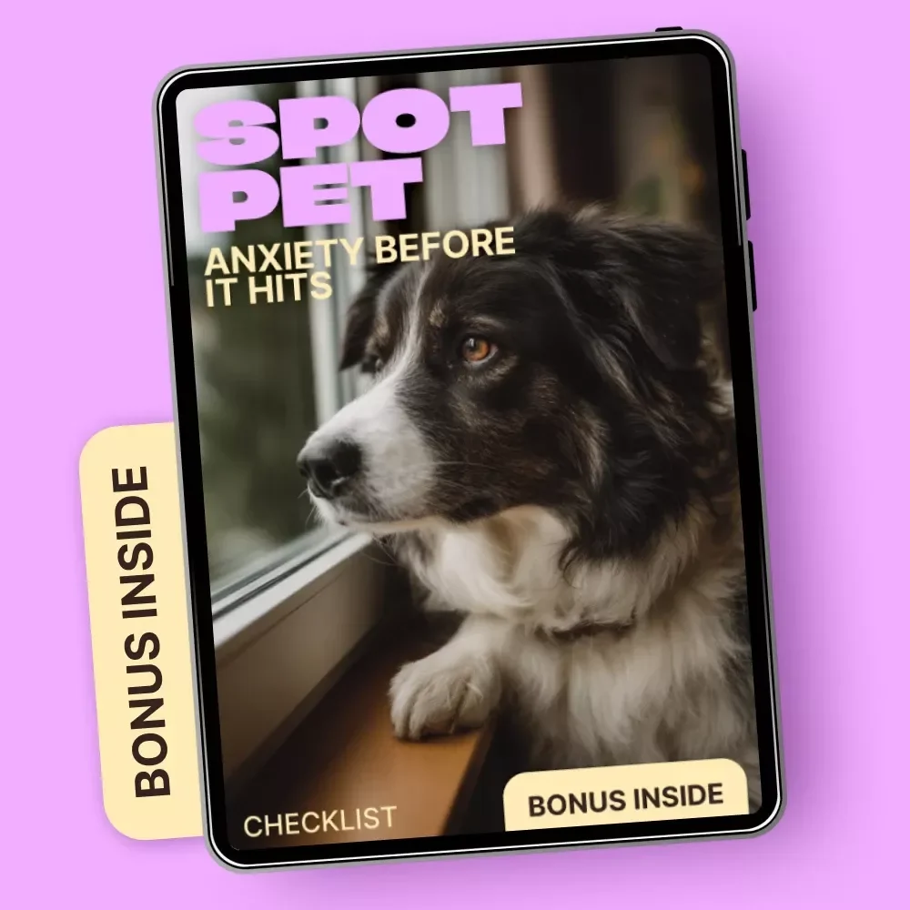 Spot Pet Anxiety Before It Hits | Printable Checklist for Early Signs of Anxiety in Pets | Pet Behavior Awareness Digital Download