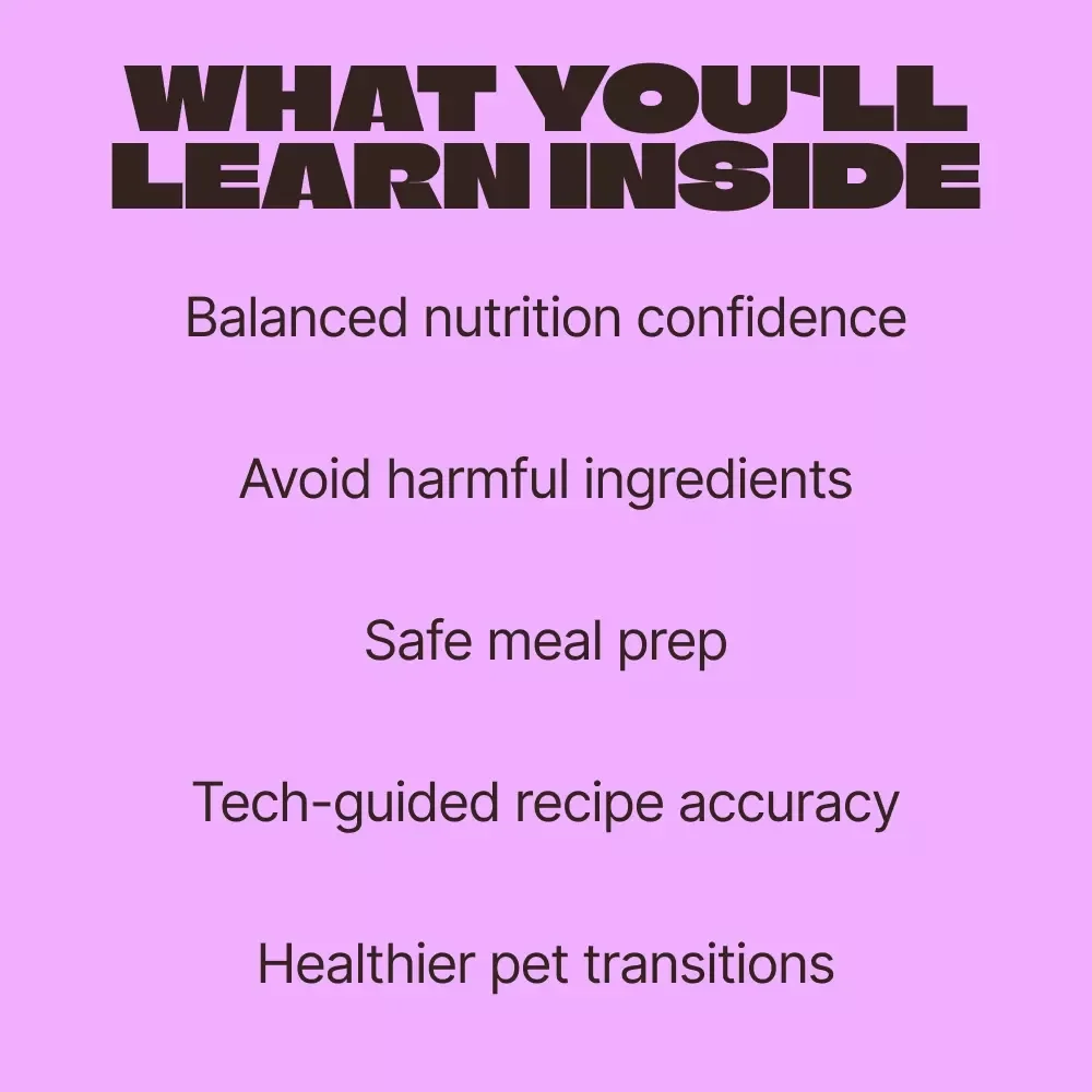The Essential Guide to Homemade Pet Food – Complete eBook for Safe DIY Meals, Nutrition Balance & Homemade Pet Food Safety