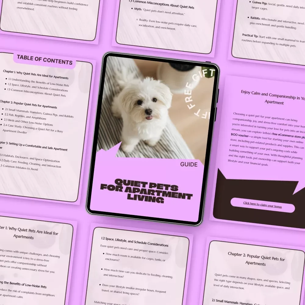 Quiet Pets for Apartment Living | Easy Guide to Quiet Pets for Apartments, Low-Noise Pet Choices, Apartment-Friendly Animals