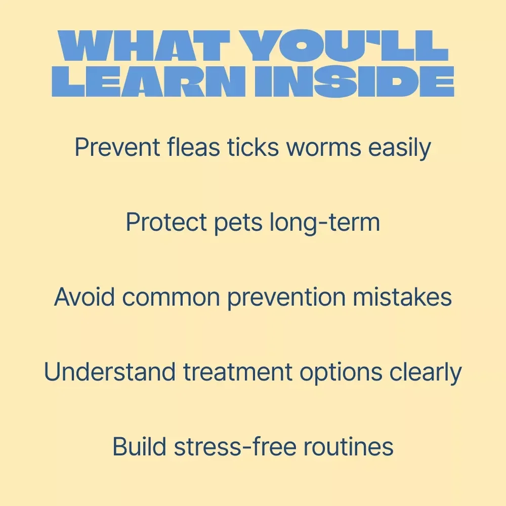 Preventing Fleas, Ticks, and Worms | Essential Pet Health Guide for fleas ticks worms prevention | Easy Digital Download
