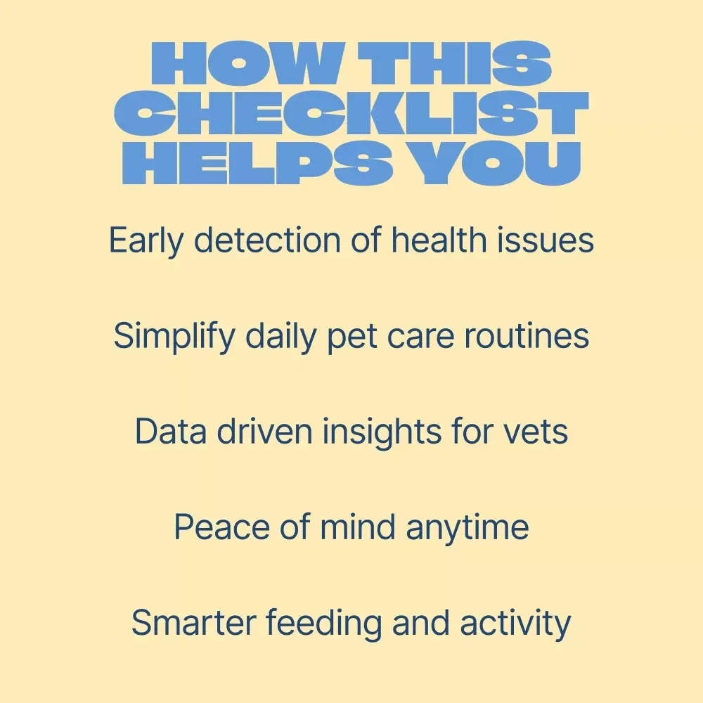 Pet Health Monitoring Tools Checklist | Smart & Simple Tools for Monitoring Pet Health | Digital Download for Proactive Pet Care