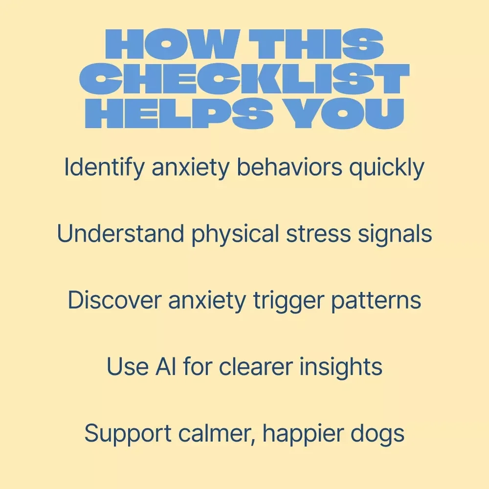 Spotting Dog Anxiety at Home – Printable Checklist for Dog Anxiety Signs at Home | Calm, Confident Care for Your Dog