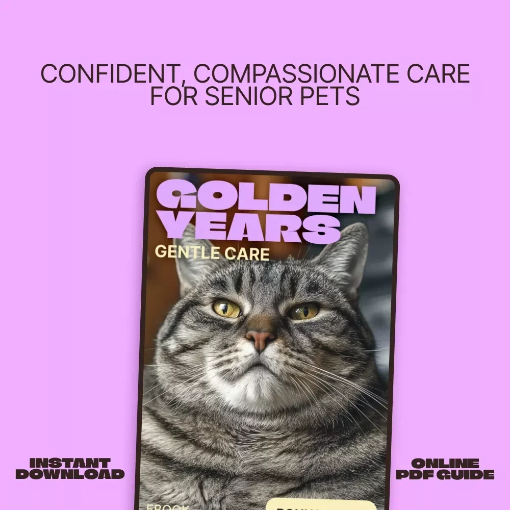 Golden Years, Gentle Care – Senior Pet Care Basics eBook for Aging Dogs and Cats | Loving Guide for Comfort, Health, and Daily Support