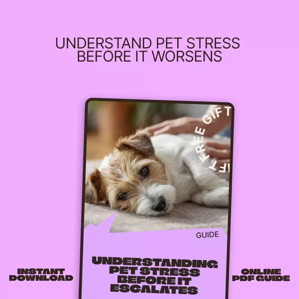 Understanding Pet Stress Before It Escalates – A Practical Guide for Pet Owners | pet stress symptoms explained | Digital Download