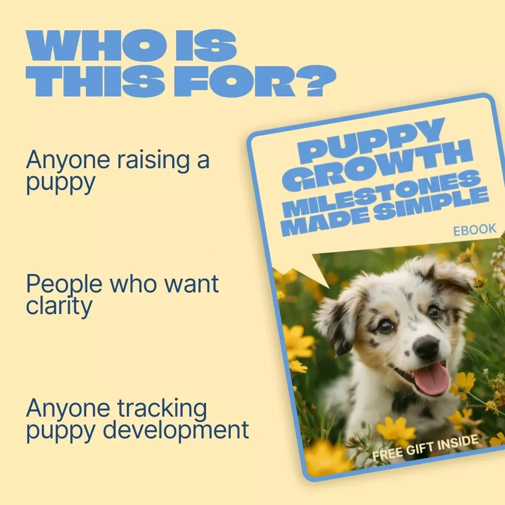 Puppy Growth Milestones Made Simple | Easy-to-Follow Puppy Growth Milestones Chart eBook for New Dog Owners