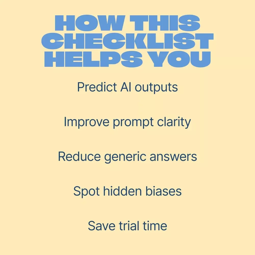 Understanding AI Behavior Patterns Checklist | ai behavior pattern insights for Smarter Prompting & Better AI Outputs