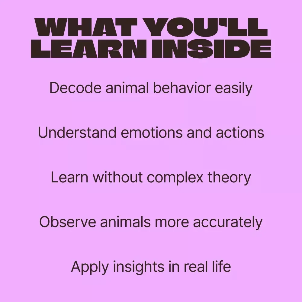 Inside Animal Minds, Made Simple | Ebook Guide to Animal Psychology Explained Simply for Pet Lovers, Students & Curious Minds