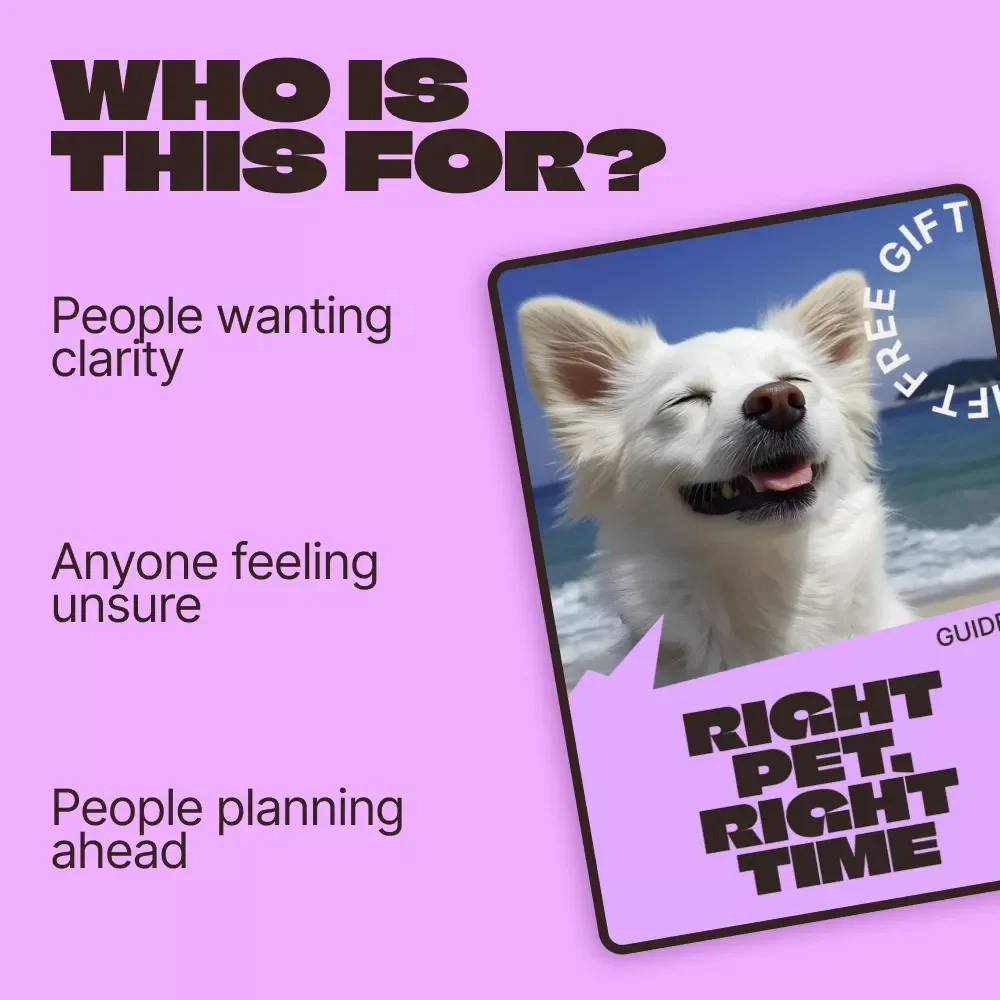 Right Pet, Right Time – A Thoughtful Ebook for Pet Adoption Regret Prevention, Smart & Confident Adoption Decisions