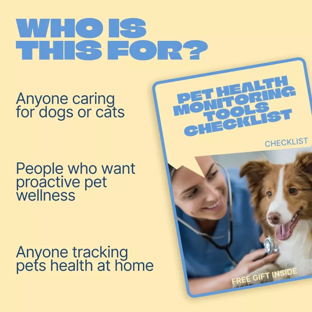 Pet Health Monitoring Tools Checklist | Smart & Simple Tools for Monitoring Pet Health | Digital Download for Proactive Pet Care