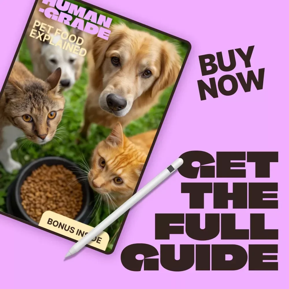 Human-Grade Pet Food Explained | Complete Guide to human grade pet food meaning for Healthier Dogs & Cats | Digital Download