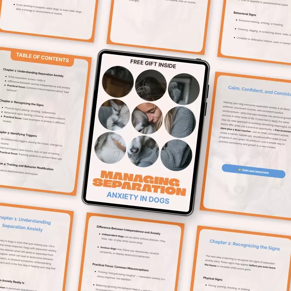 Managing Separation Anxiety in Dogs | Practical Training eBook for Calmer, Confident Dogs | Separation Anxiety in Dogs Guide
