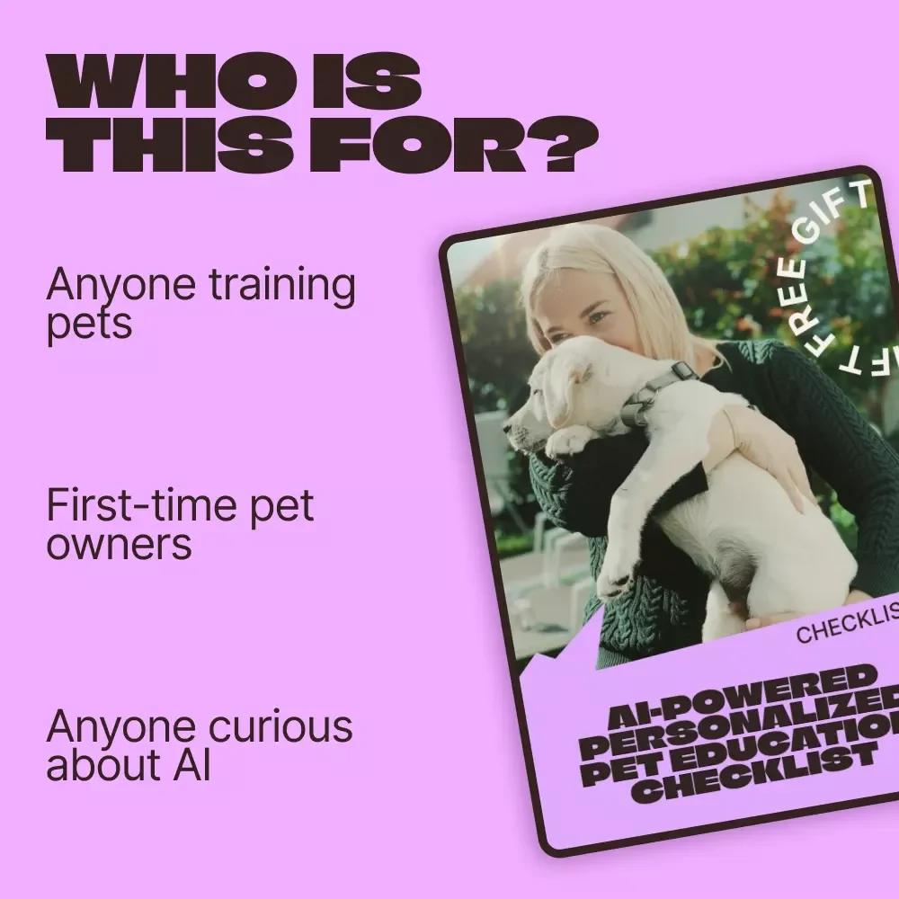 AI-Powered Personalized Pet Education Checklist | Smart Training Planner for Modern Pet Parents | ai personalized pet education