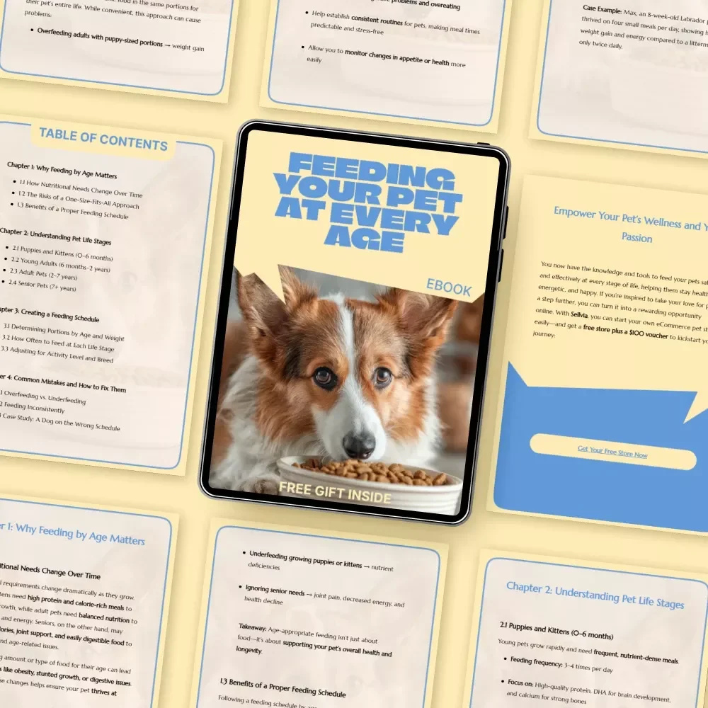 Feeding Your Pet at Every Age – Complete Ebook Guide to a Feeding Schedule by Pet Age for Puppies, Adults, and Senior Pets