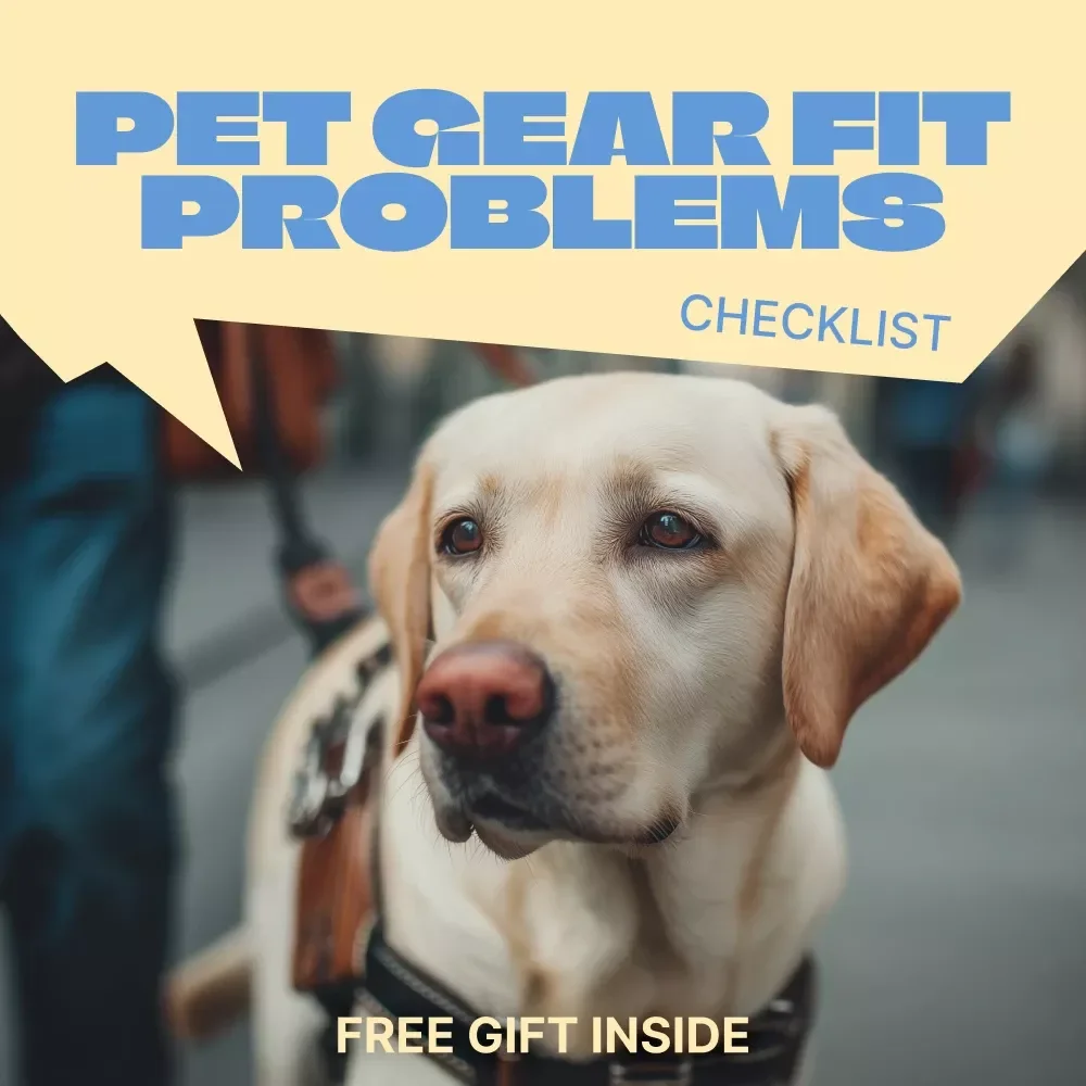 Pet Gear Fit Problems – Smart Checklist for Solving pet gear fit problems | Printable Digital Download for Dogs & Cats