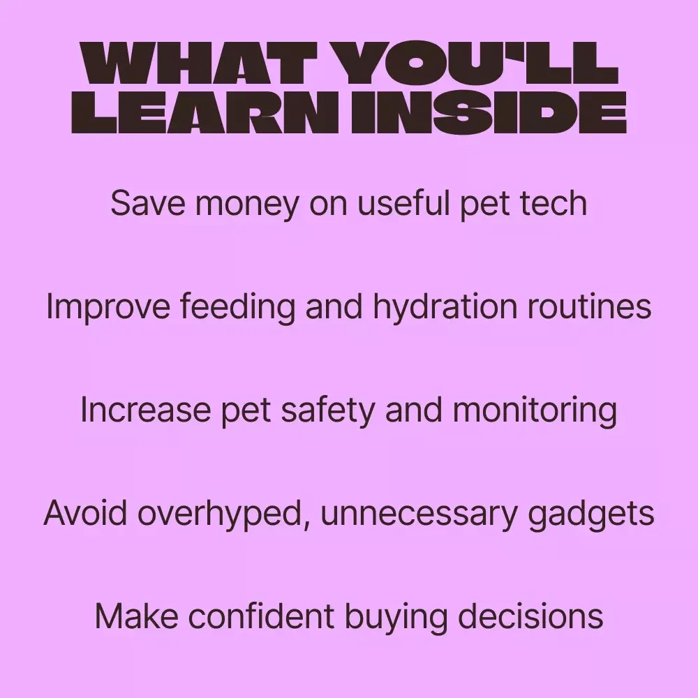 Smart Pet Tools Worth the Money | Practical eBook Guide to Choosing Smart Pet Tech That Actually Helps | Digital Download