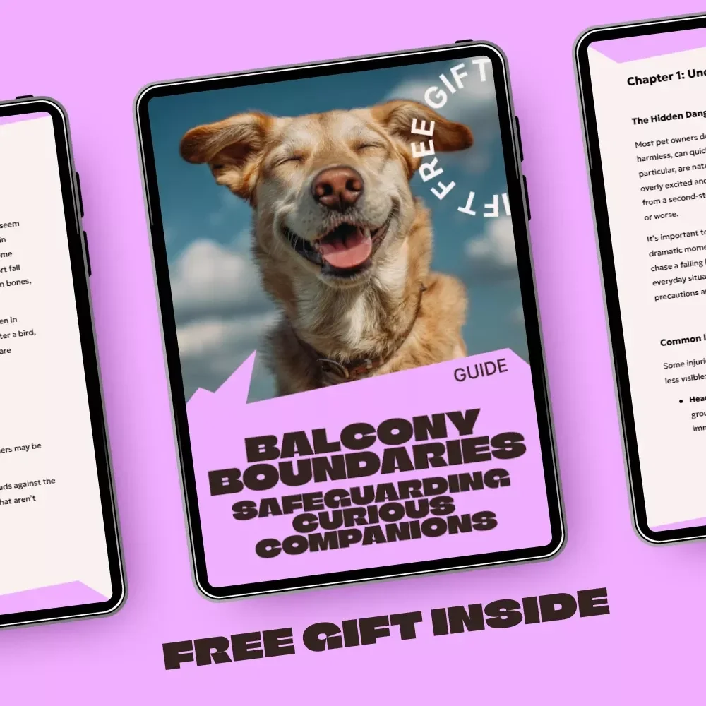 Balcony Boundaries: Safeguarding Curious Companions – Window and Balcony Safety Pets Guide for Apartment Living, Pet-Proofing Windows & Balconies, Digital Download